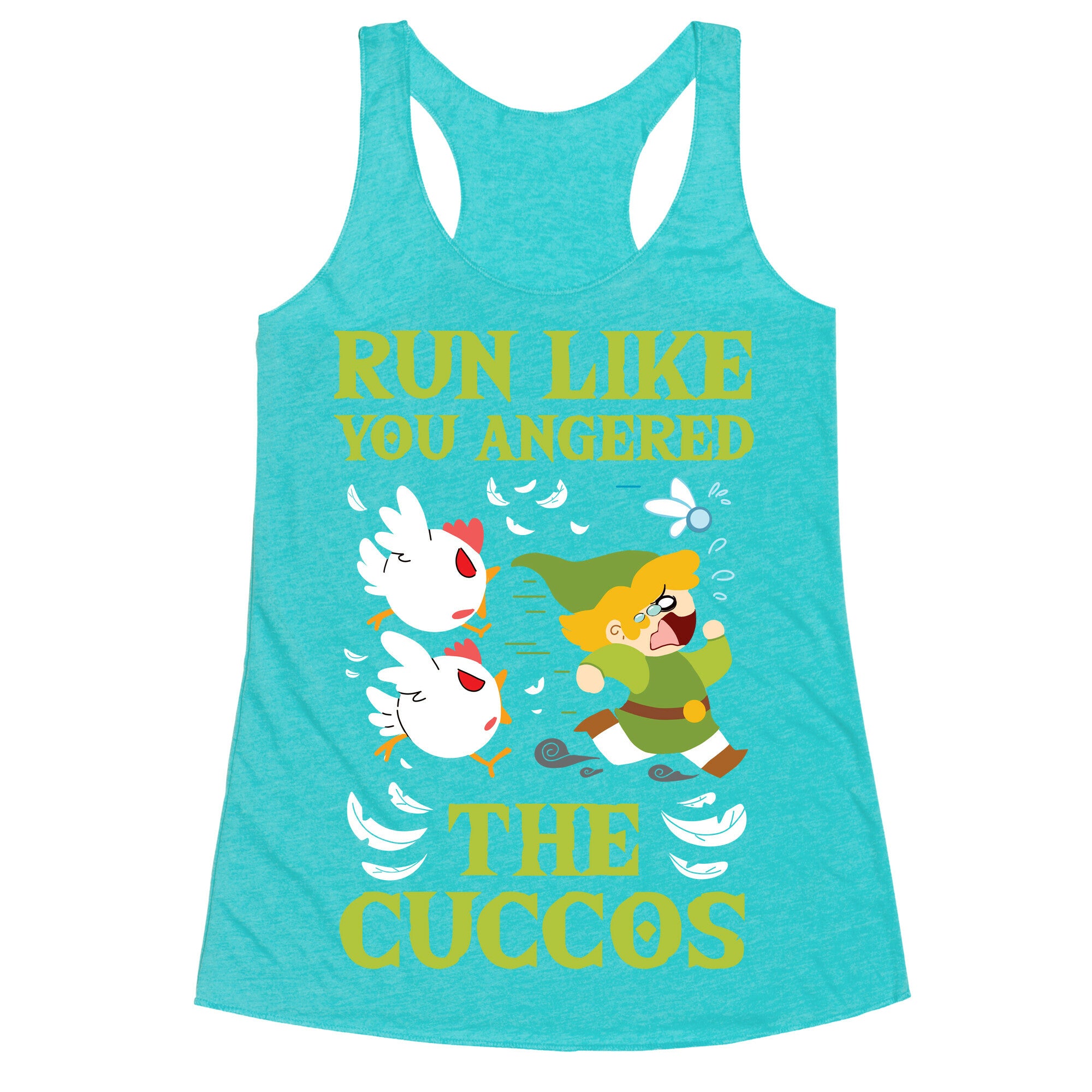 Run Like You Angered The Cuccos Racerback Tank